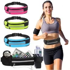 Pochete esportiva para corrida, ciclismo, fitness, à prova d'água, elástica, bolsa para celular