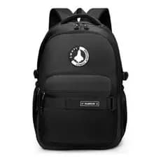 Mochila Escolar Reforçada Unissex Para Notebook Cinza