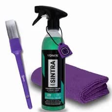 Kit Interior: Sintra Fast 500mL + pincel + microfibra — APC p/ plásticos/tecido