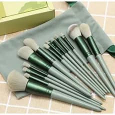 Kit 13 Pçs Pincéis de Maquiagem Com Bolsa de Veludo Contorno Kabuki Profissional