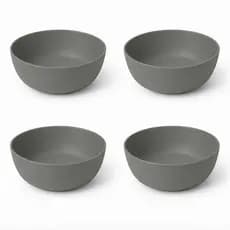 kit 4 Bowls prato  para sopa 1150ml Cinza escuro Helsim