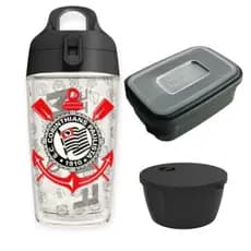 Kit lanche escola passeio Corinthians 3 unidades - Helsim