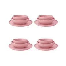 Conjunto kit jogo 12 pratos colours Resistente - Helsim