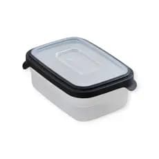 Pote vasilha Plastico com tampa emborrachada 1 litro - Helsim