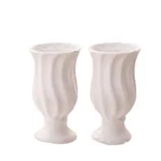 Enfeite Dupla de Vasos em Cerâmica para Decorar Escritório Festa Sala