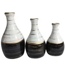 kit 3 vasos bojudinhos em cerâmica