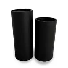 Kit Vasos Decorativos Tubos em Cerâmica para Sala Casa Decoração 30cm