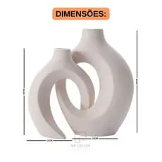 Dupla Vasos Enfeite Decorativo Decoração de Casa
