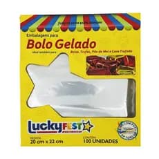 Embalagem de bolo gelado Luckfest Prata (incolor) Bolos, Trufas, Pao de Mel e Cone Trufado