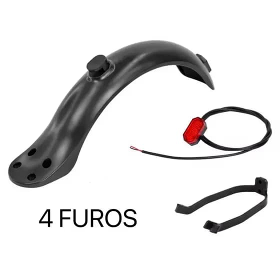 Paralama Completo Traseiros com 4 Parafusos Para Patinetes Elétricos