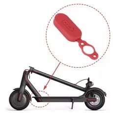 Silicone Tampa Proteção Entrada Carregador Peças Patinete Elétrico 8mm Vermelho