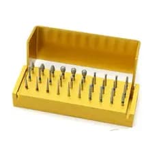Kit Broqueiro com 30 Brocas Diamantadas Odontológica Caixa 30pçs