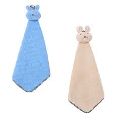 Kit 2 Naninha infantil  Paninho Bebê Coelho Tolha Cama  Berço Bichinho  Manta  Chupeta Apego Criança