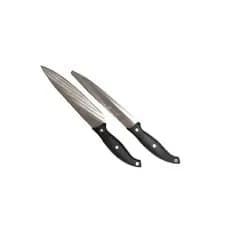Jogo de Facas Cozinha Inox 2 Peças legumes Carnes  vegetais Lâmina Afiada e Cabo Ergonômico cortador