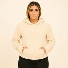 Blusa Sherpa Feminino com Capuz e Bolso Canguru – Conforto e Estilo para o Inverno
