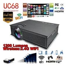 Projetor Mini Unic Mini Projetor Uc68 1800lm Preto