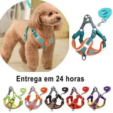 Coleira Peitoral Cachorro E Gato para cachorro pequenos e médios para pet colete confortável