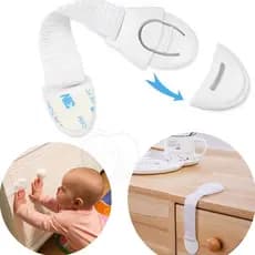 Kit 5/10/20 Travas Para Gaveta Porta Armário Segurança Geladeira Bebê - Proteção Para Bebê
