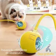Kit Bolas Inteligentes: Brinquedo Interativo Recarregável com Rolamento Automático para Cães e Gatos. Presente Ideal!