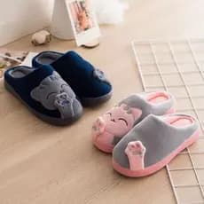 Pantufa Chinelo Gatinho Antiderrapante Quentinha Macia Levinha Confortável Inverno Frio Presente Mãe