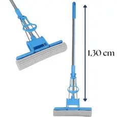 Rodo Mop Fácil Celeste Auto Torção Refil Em Espuma Limpeza  em Geral Esfregão Seca
