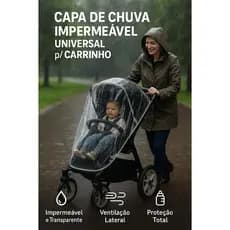 Capa de Chuva Impermeável Universal para Carrinho – Proteção Total p/ Seu Bebê