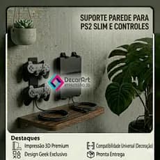 Suporte de Parede para PlayStation 2 Fat & Slim PS2