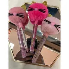 Lip Oil Bobbi Rara Gatinho Pelúcia - Gloss Labial Hidratante com Brilho Maquiagem Infantil e Juvenil Fofa