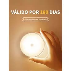 Luminária Noturna com Sensor de Presença para Cabeceira - Recarregável, Acende ao Detectar Pessoas