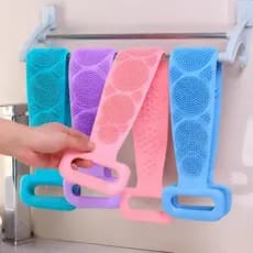 Esponja de Silicone para Banho - Massageador Corporal, Limpeza Profunda das Costas e Esfoliante Antialérgico