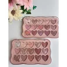 Paleta de Sombras Amor Anjo Coração Maquiagem Brilhante Glitter Alta Pigmentação Coreana Longa Duração Paleta de Olhos