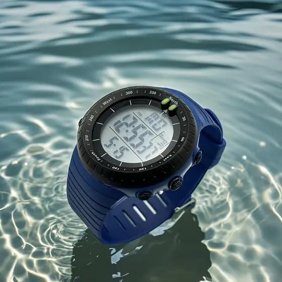 Relógio Digita original esportivo à prova d'agua masculino presente da moda alarme/cronômetro (311)