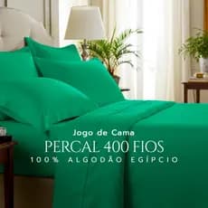Jogo Solteiro 3 Peças 100% Algodão Egípcio 400 Fios de Elegância
