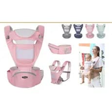 Canguru Ergonômico para Bebê com Bolsa - com Posições 3 em 1