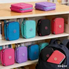Estojo Escolar Box Organizador De 2 Camada Com Ziper Juvenil