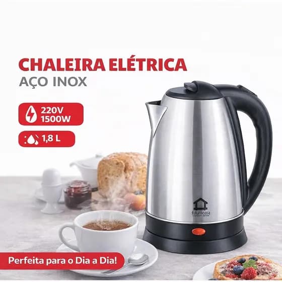 Chaleira electrica de inox matte /1.8L-220v-150