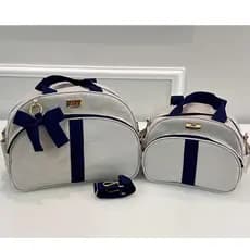 Bolsa Maternidade Luxo e Mochila de Bebe Impermeável 2 Peças Enxoval Premium Arte & Companhia