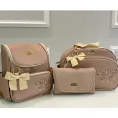 Kit Bolsa Maternidade Mochila de bebe e Trocador Luxo Impermeável Premium Enxoval Arte & Companhia