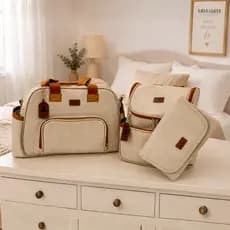 Bolsa Maternidade e Mochila de Bebe Luxo Menina Impermeável Premium