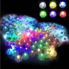kit 10/50 Mini Bolinha Led para Balão a prova d'água para decoração de Aniversário 1.4cm-EMLL