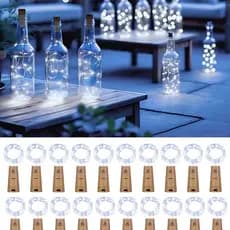 Kit com 10/20 Fios de Fada Cordão de luz para rolha de garrafa de vinho Para Decoração