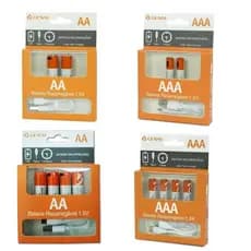 Bateria Recarregável Pilhas AA AAA 1.5v Usb-C para brinquedos, controles, relogios