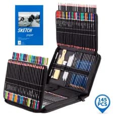 Estojo de Lápis De Desenho Arte Profissional 35 71 96 Peças  - Kit de Arte Completo