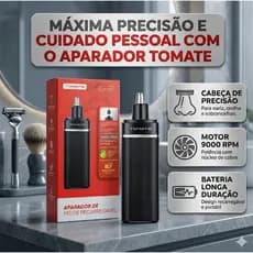 Aparador Nasal Tomate Recarregável USB Sem Fio Corte Preciso Nariz Orelha  - Facial
