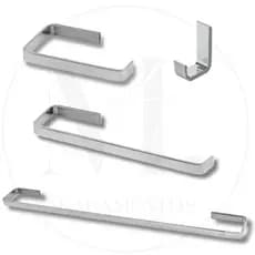 Kit para Banheiro Quadrado Cromado 4 Peças- Inox Alumínio Acessório Conjunto de Banheiro Completo
