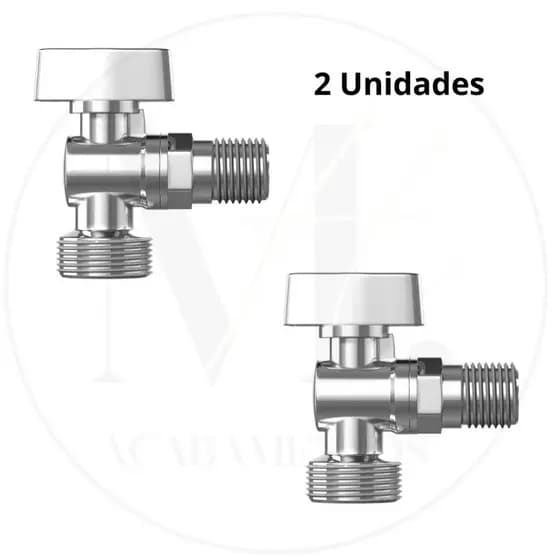 Kit 2 Torneira Registro Maquina Lavar Roupa ou Jardim 1/2x3/4