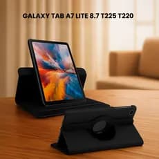 Capa Tablet Samsung Galaxy Tab A7 Lite 8.7 T220 T225 Suporte Giratório Proteção Resistente Queda
