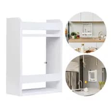Nicho Cozinha MDF Marítimo 42x30x13 Com Porta Suporte Invisível Organizador