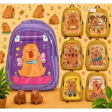 Mochila Escolar Capivara Impermeável Grande Para Crianças e Adultos Volta às Aulas