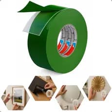 Fita Dupla Face Extra Forte Adesiva 12mm x 2/5/20m Transparente Colar Quadro Painel Parede